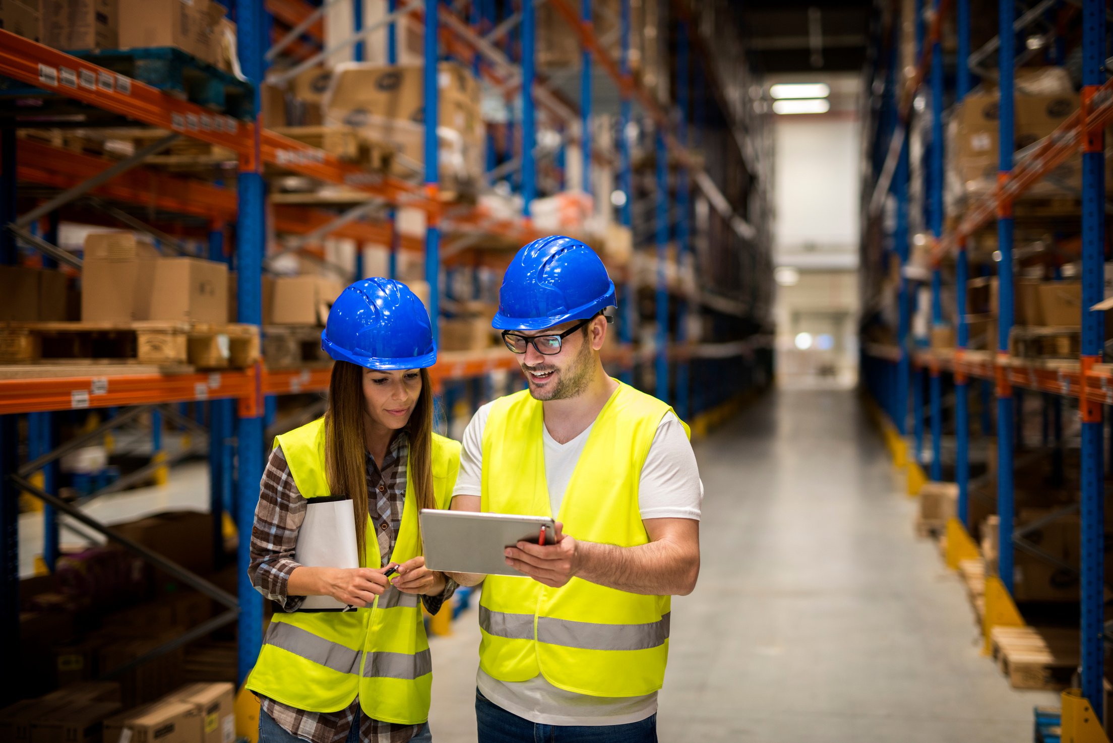 Warehouse workers.